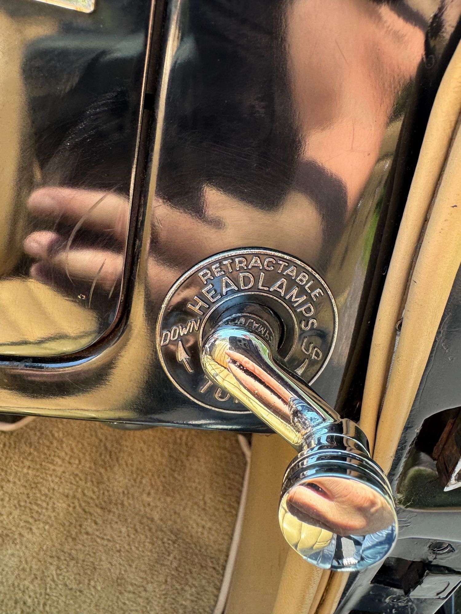 Bendix pre-selector shift lever in the 1937 Cord 812 Supercharged Phaeton