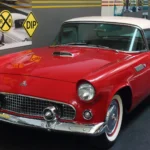 Today in Collector Car History: The Ford Thunderbird Goes on Sale, and the Personal Luxury Car Is Born (Oct. 22, 1954) Red 1955 Ford Thunderbird convertible with a white removable hardtop on display at the National Automobile Museum in Reno