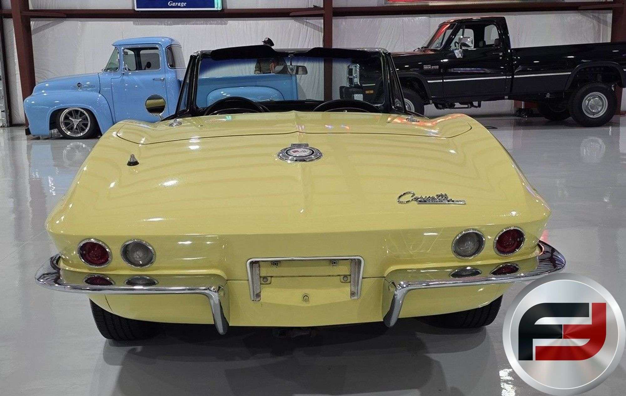 Rear view of the 1965 Chevrolet Corvette Sting Ray convertible