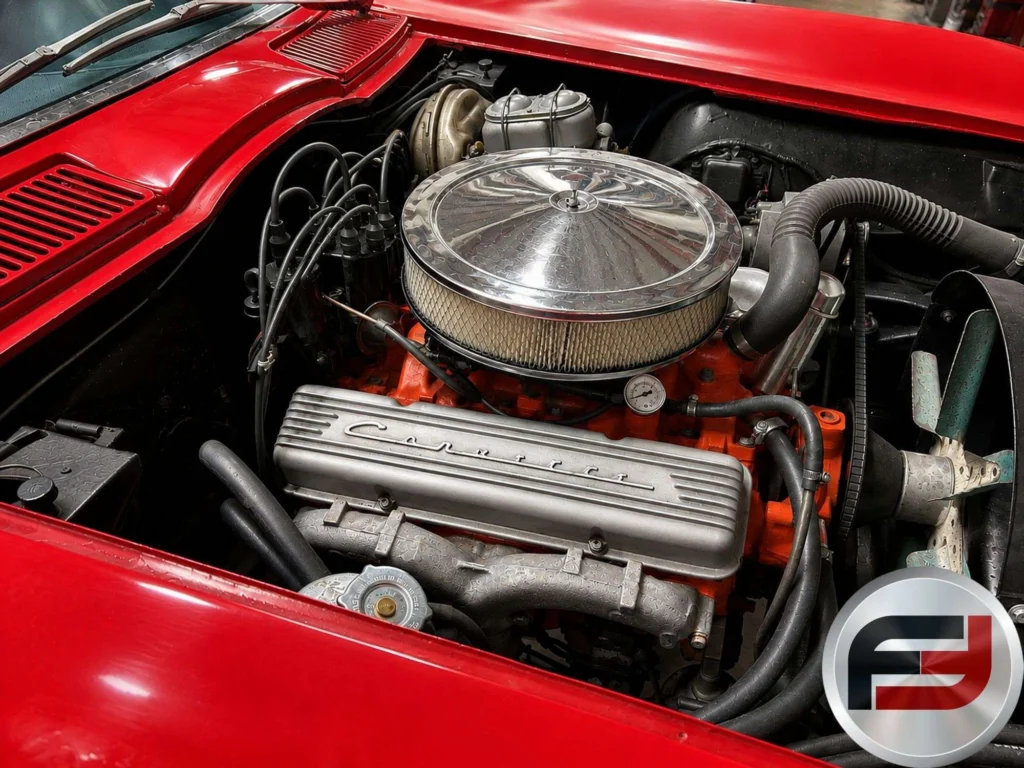 300-horsepower 327 cubic-inch small-block V8 in the 1966 Corvette