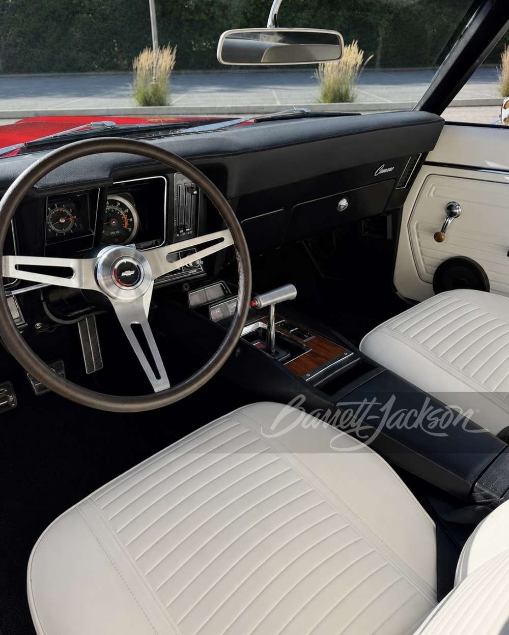 Original white interior of the 1969 Chevrolet Camaro Z/28