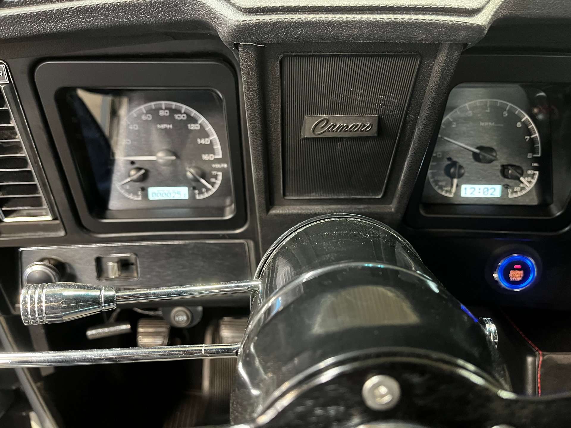 Dakota Digital VHX gauges in the custom 1969 Camaro interior