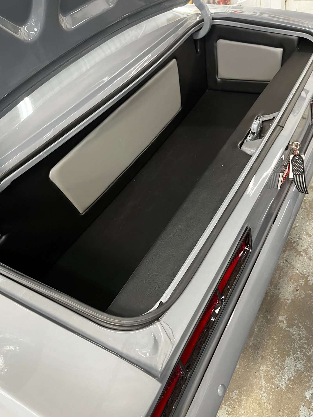 Custom trunk area of the 1969 Chevrolet Camaro