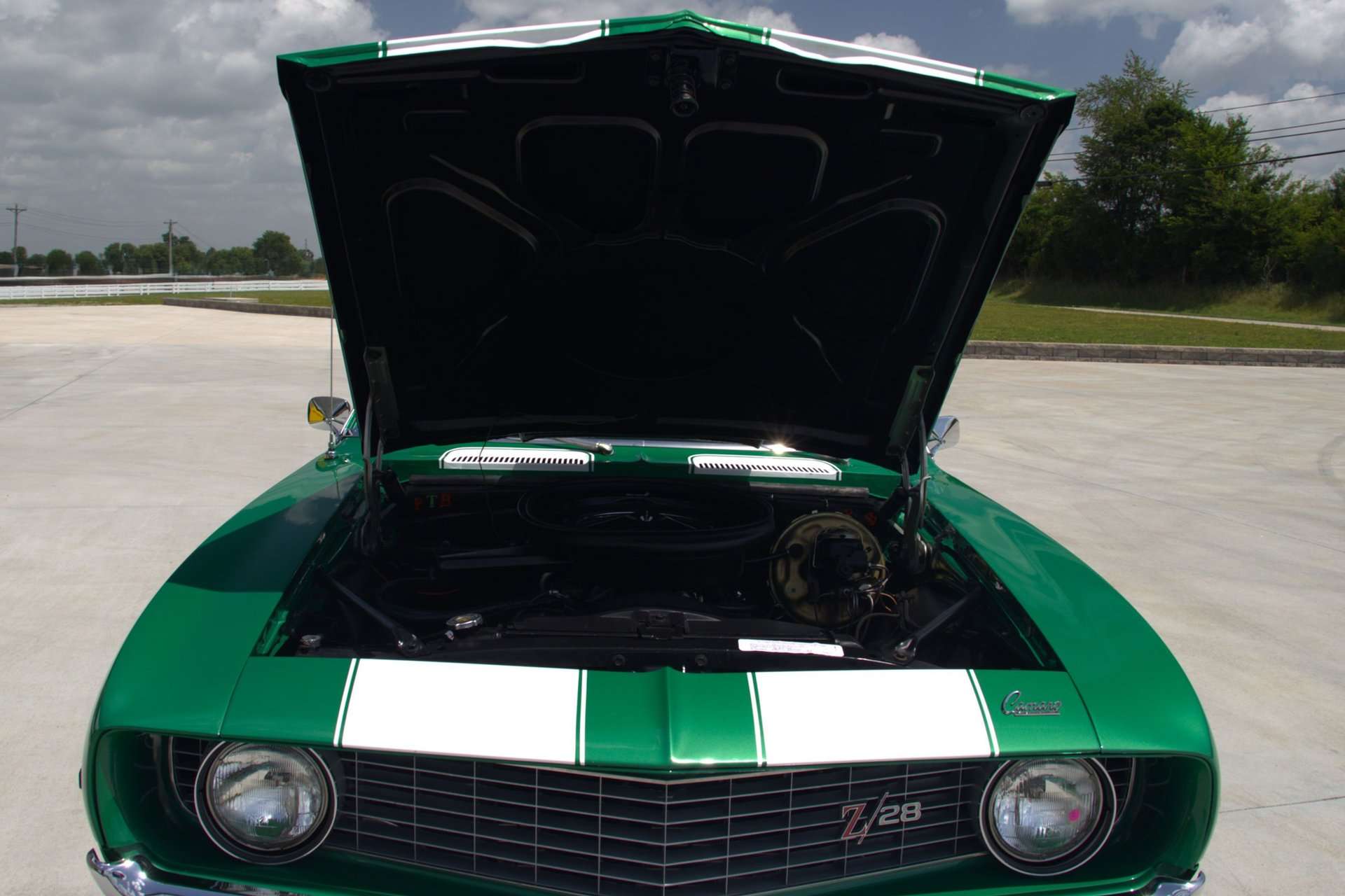 1969 Camaro Z/28 with the hood raised