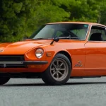Orange 1969 Datsun Fairlady Z432 offered at GAA Classic Cars auction
