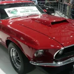 On a Boss 429 Mustang, the KK Number Is the Originality Detail That Sets the Price Red 1969 Ford Mustang Boss 429 fastback with its oversized hood scoop on display