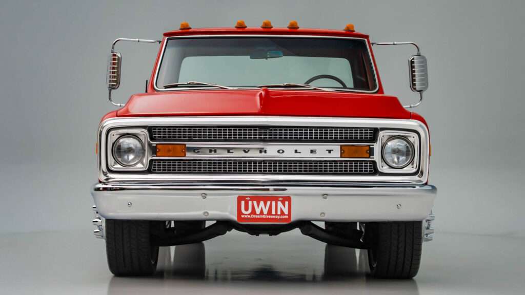 Detail view of the 1970 Chevrolet C30 dually restomod