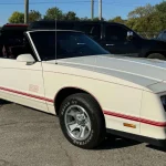 White 1987 Chevrolet Monte Carlo SS Aerocoupe front three-quarter view with T-tops removed