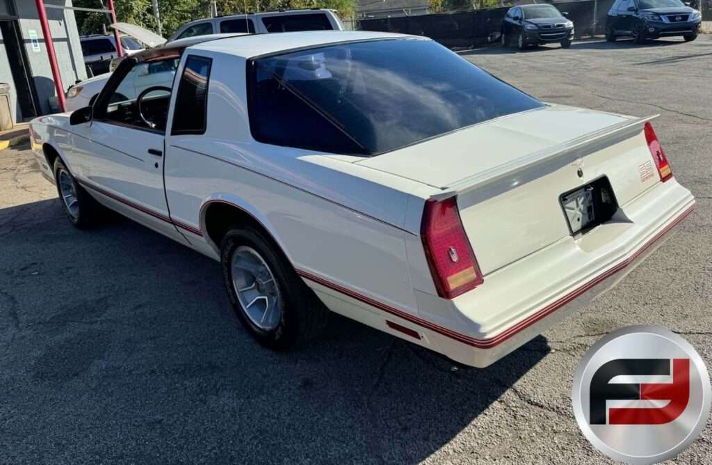 Driver-side rear three-quarter view of the 1987 Monte Carlo SS Aerocoupe