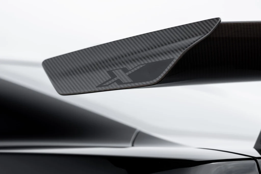 Carbon-fiber rear wing on a 2023 Camaro ZL1 1LE