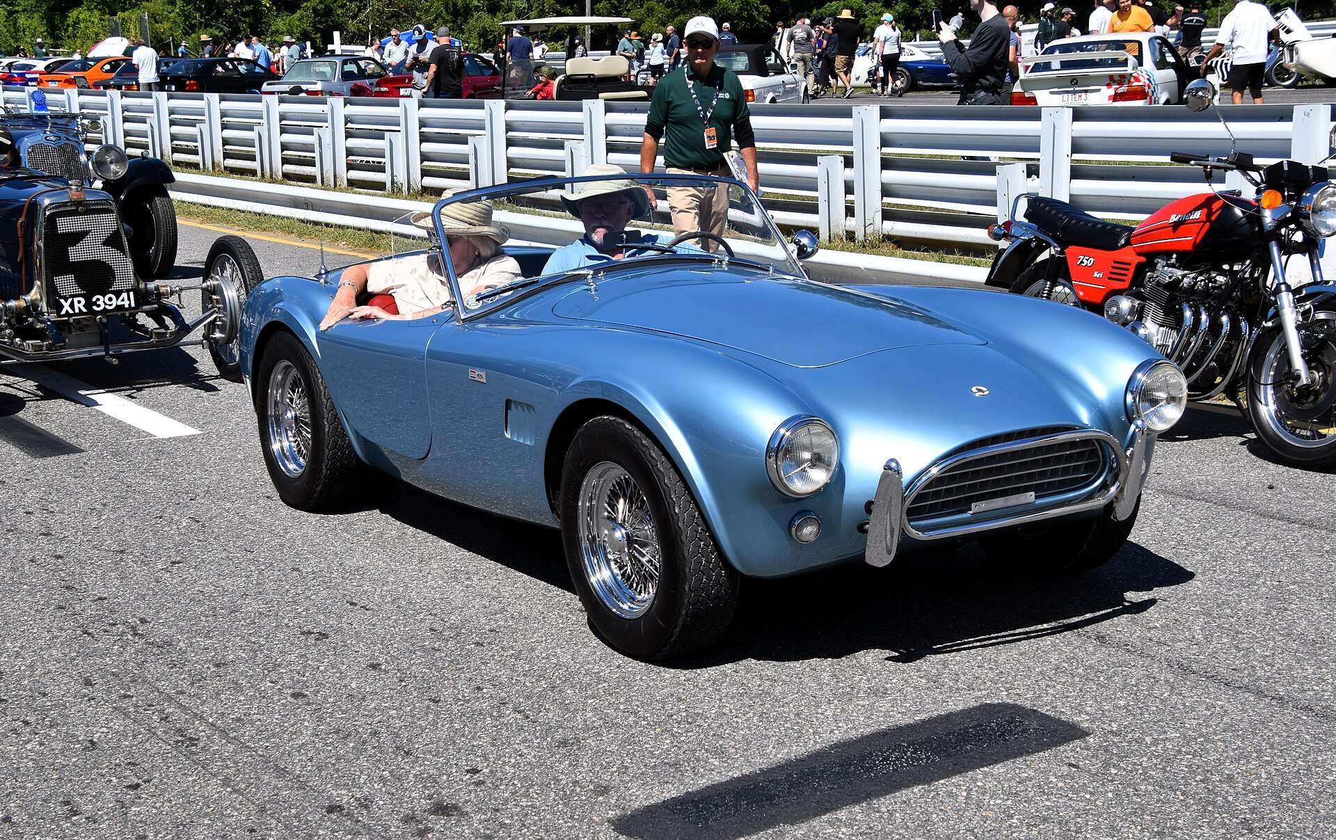 1965 AC Cobra 289 roadster at a car event