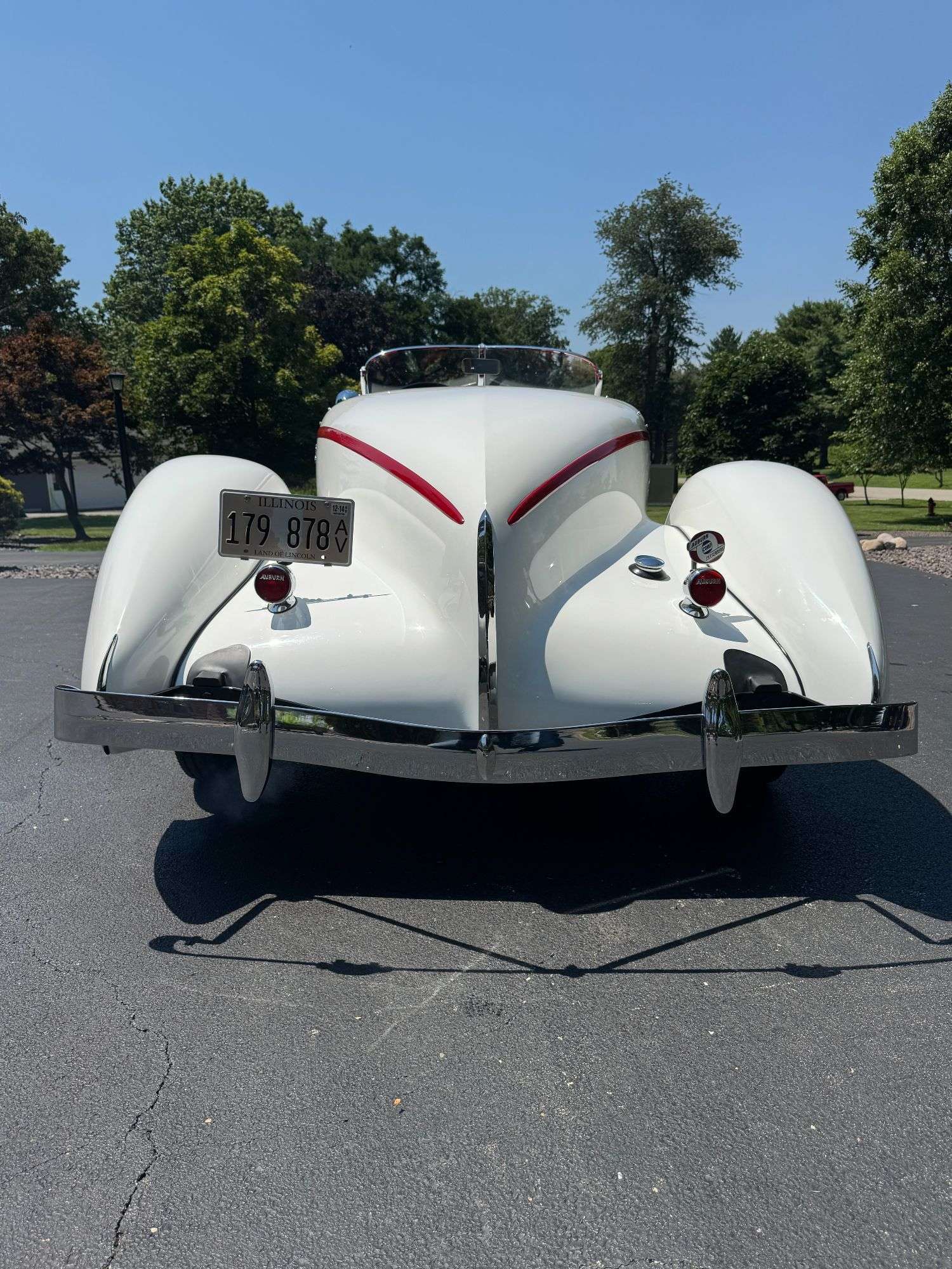 Boattail rear of the 1936 Auburn 852 Supercharged Speedster