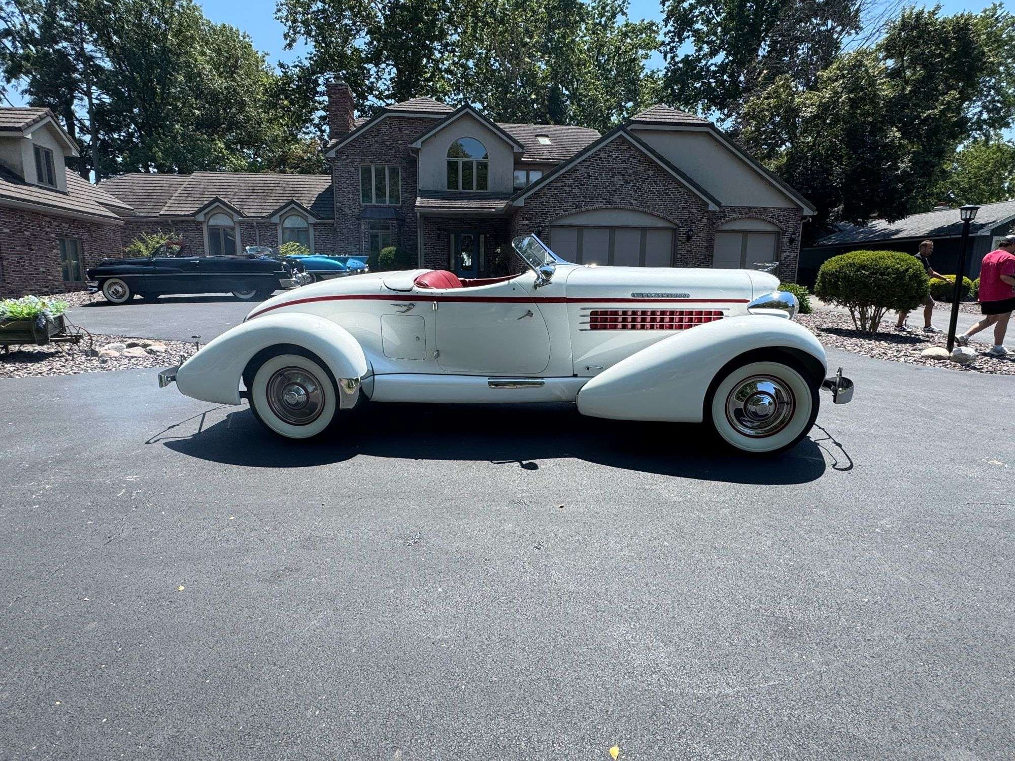 1936 Auburn 852 Boattail Speedster parked outdoors
