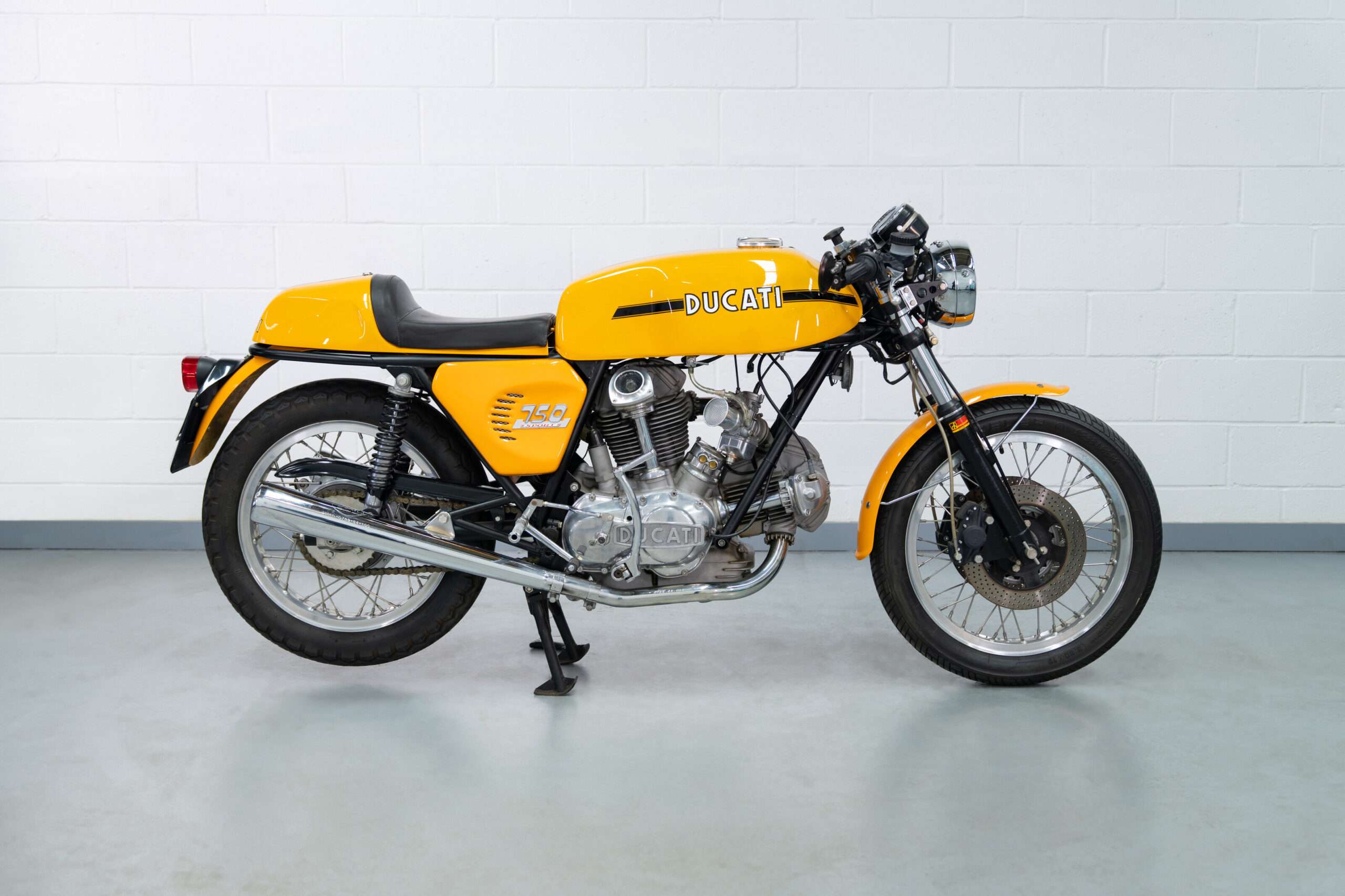 1975 Ducati 750 Sport in yellow and black from the Billy Joel Motorcycle Collection
