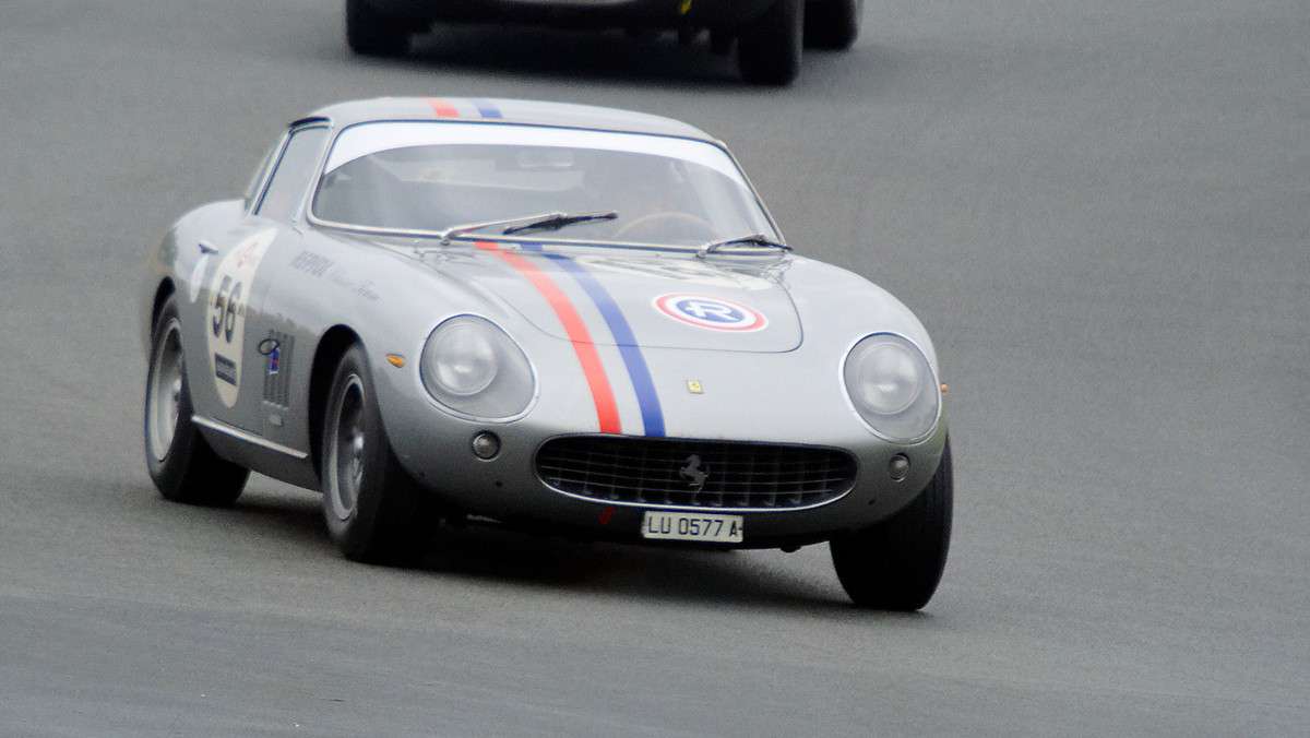 A 1965 Ferrari 275 GTB berlinetta on track at the Le Mans Classic in July 2012