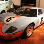 This 554-Mile Ford GT Heritage Edition Tests Where the Mileage Cliff Falls Gulf-livery Ford GT40 Mk I race car, the inspiration for the 2006 Ford GT Heritage Edition