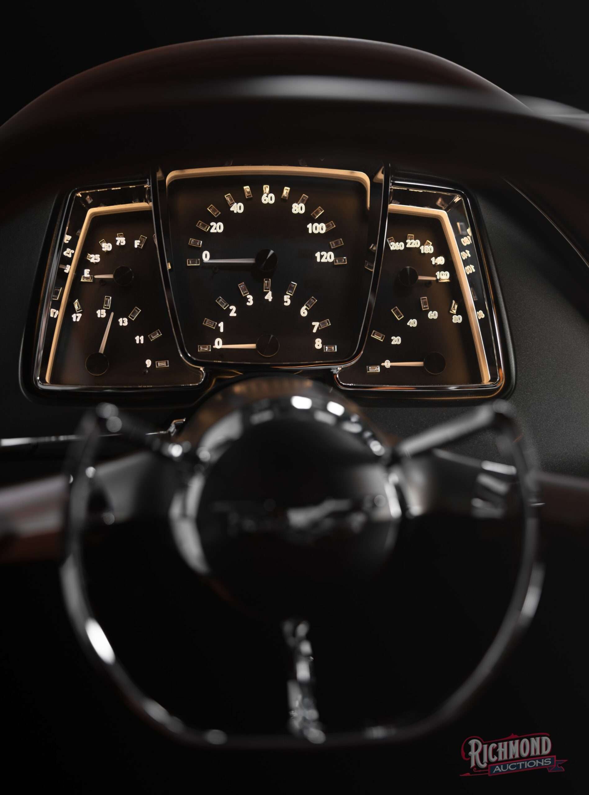 TwelveAir white-gold diamond-inlaid gauge cluster