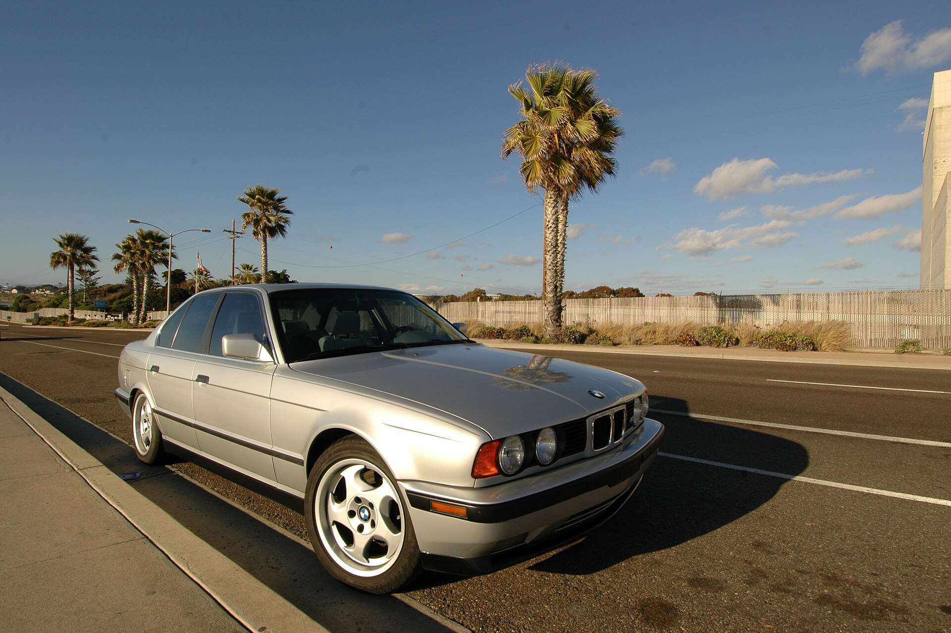 A BMW E34 M5 sedan