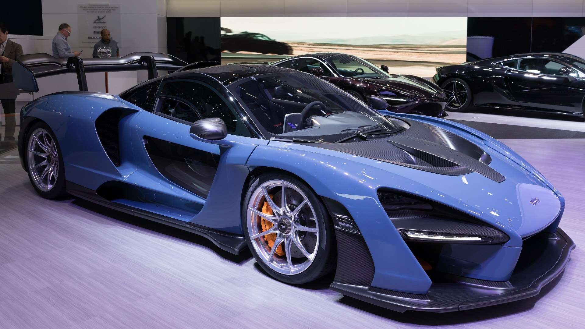 A McLaren Senna hypercar at the 2018 Geneva International Motor Show