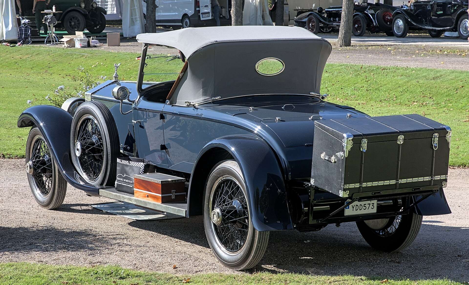 A 1922 Rolls-Royce Silver Ghost roadster at a concours
