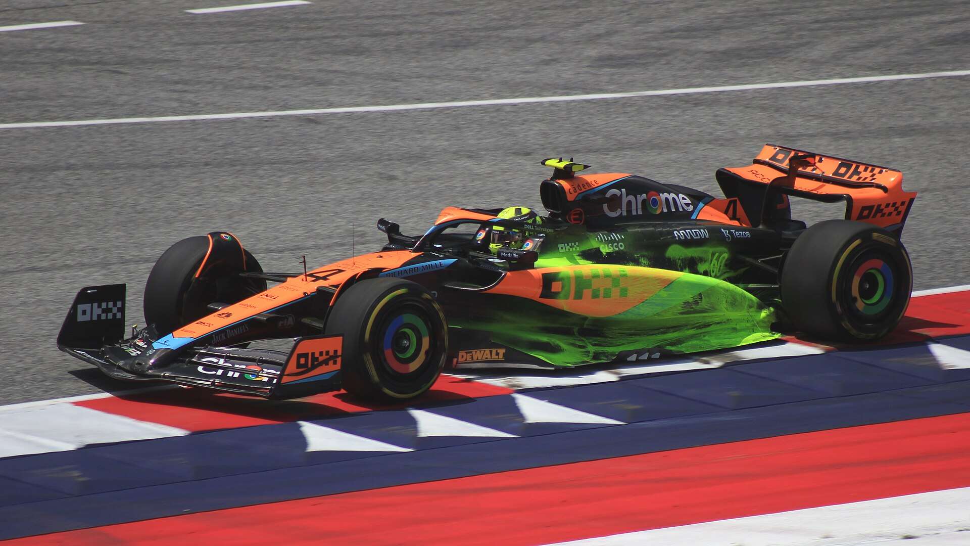 Lando Norris in McLaren’s 2023 Formula 1 car