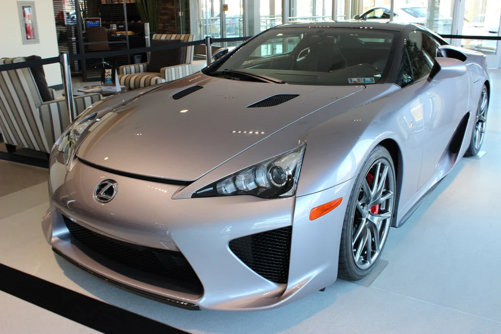 Silver Lexus LFA, the 500-unit V10 supercar that set the template for the Toyota GR GT collector car case