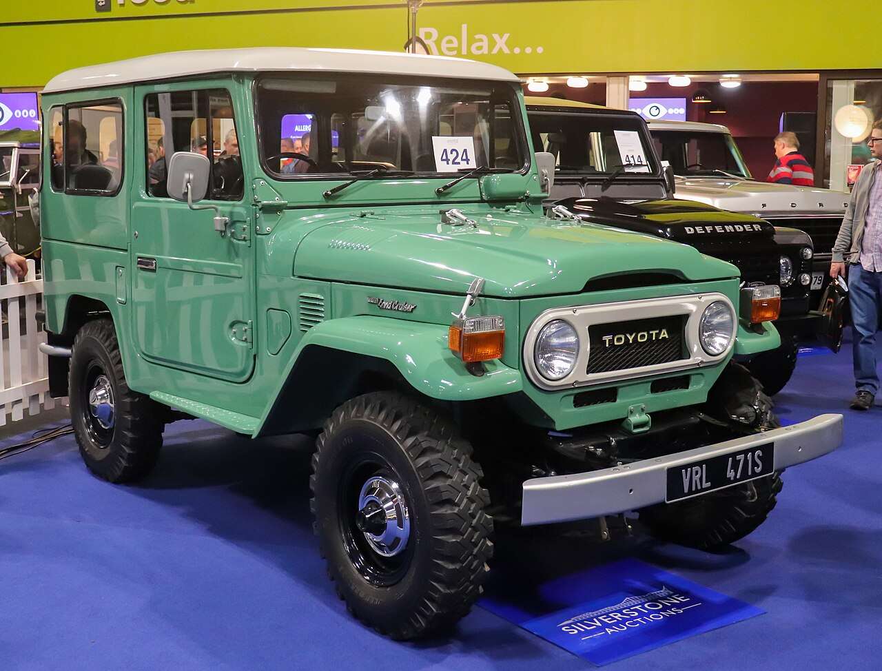 1978 Toyota Land Cruiser FJ40 with the 4.2-liter 2F six at the NEC Classic Motor Show